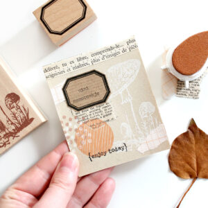 DIY: mini memoboekje stempelen